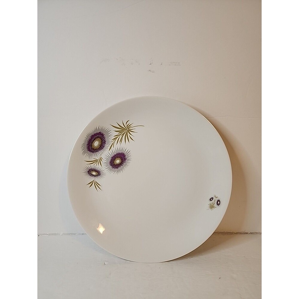 VERY RARE   Pretty 11.5" Floral Pattern Platter Kronester Bavaria West Germany